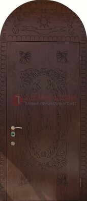 Железная арочная дверь с рисунком ДА-1 для аптеки в Дедовске
