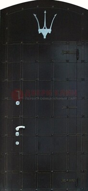 Металлическая арочная дверь ДА-22 высокого качества в Рузе