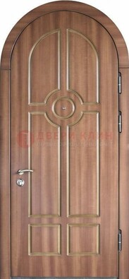 Арочная дверь с отделкой массивом ДА-35 в Лобне