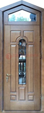 Железная дверь Винорит с фрамугой для частного дома ДФГ-34 в Рузе