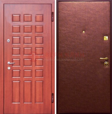 Входная дверь с МДФ и винилискожей ДМ-178 для офиса в Рузе