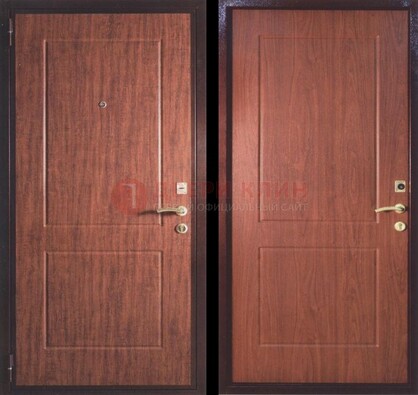 Фрезированная металлическая дверь с МДФ ДМ-182 в Рузе