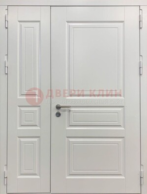 Полуторная светлая металлическая дверь с МДФ ДМ-336 в Рузе