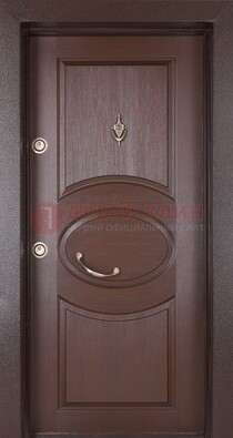 Железная дверь с массивом дуба в стиле классика ДМД-55 в Рузе