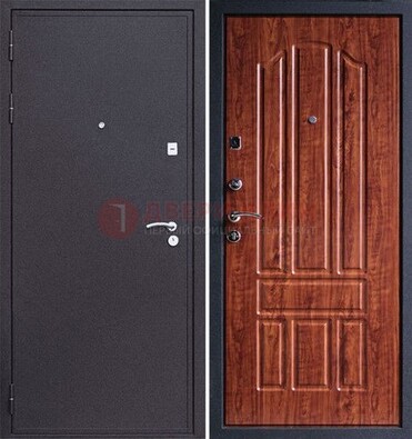 Темная стальная дверь с порошковым напылением ДП-188 в Рузе