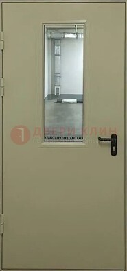 Светлая противопожарная дверь со стеклом ДПП-19 в Рузе