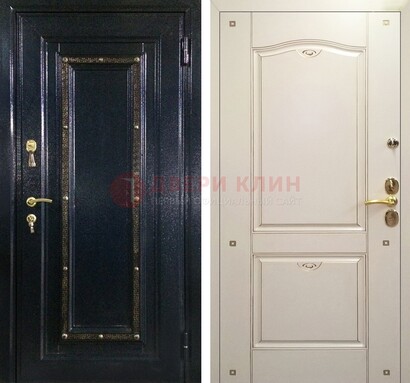 Входная дверь Дверь с золотистым декором ДПР-3 в Рузе