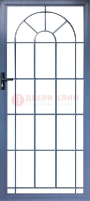 Синяя металлическая решетчатая дверь ДР-28 в Воронеже