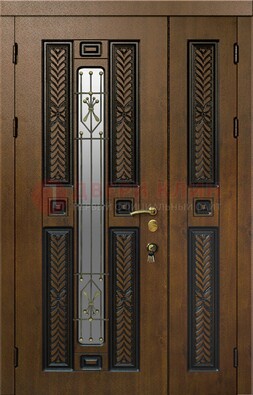 Полуторная входная дверь с виноритом ДВТ-169 в Рузе