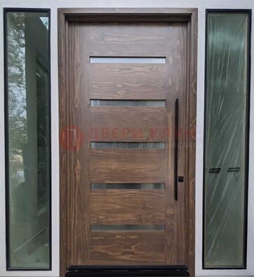 Железная дверь с виноритом и фрамугами ДВТ-189 в Рузе
