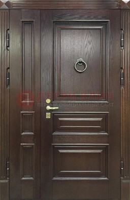 Полуторная металлическая дверь с виноритом ДВТ-253 в Рузе