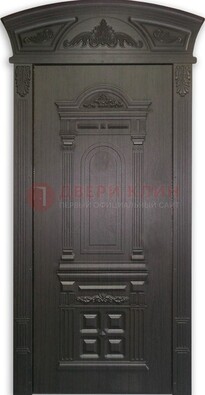 Черная стальная дверь с виноритом ДВТ-31 в Рузе