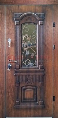 Входная дверь Дверь с виноритом снаружи и МДФ внутри ДВТ-73 в Рузе