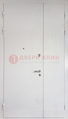Современная полуторная стальная дверь с МДФ панелью ПЛ-25 в Рузе