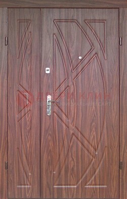 Железная тамбурная полуторная дверь с МДФ ПЛ-7 в Рузе